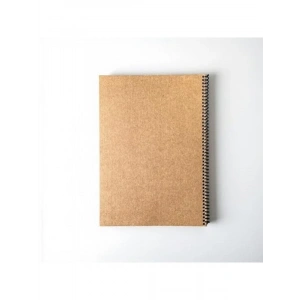 A4 Boyut Çizgisiz Not Defteri, 60 Yaprak, Kahverengi Kapak