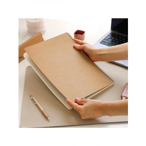A4 Boyutunda 70 Yapraklı Kraft Kapaklı Çizgili Not Defteri