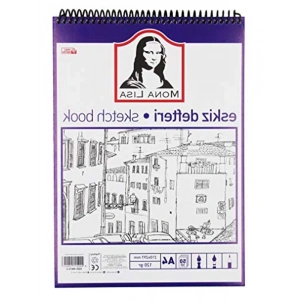 A4 Boyutunda Eskiz Defteri - 120g Kağıt ve 50 Yaprak