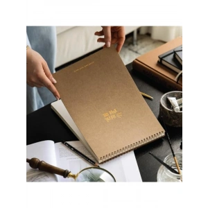 A4 Boyutunda Kraft Kapaklı Eskiz Defteri - 60 Yaprak, 140 gr