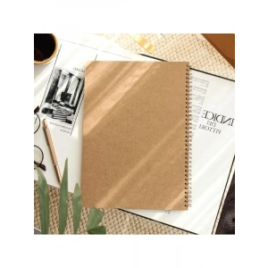 A4 Boyutunda Kraft Karton Kapaklı Not Defteri - Düz Çizgisiz, 70 Yaprak