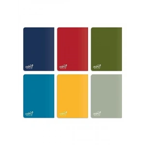 A4 Çizgili Defter Seti - 6 Renkli Karton Kapak