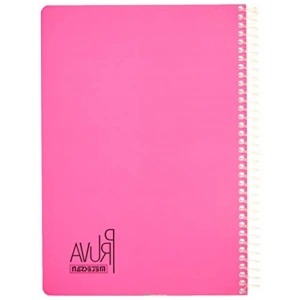 A4 Kareli 144 Yapraklı Spiralli Defter - Fuşya