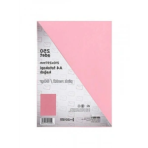 A4 Renkli Fotokopi Kağıdı, Pembe, 250 Yaprak