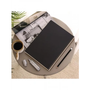 A4 Siyah Kraft Kapaklı 70 Yaprak Çizgili Not Defteri