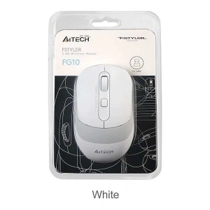 A4Tech FG10 Nano Alıcı Kablosuz Optik 2000DPI Enerji Korumalı Mouse - Beyaz