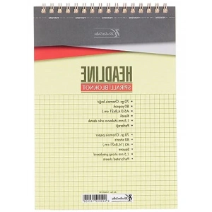 A5 Boyut Spiralli Karton Kapak Bloknot, 80 Yaprak