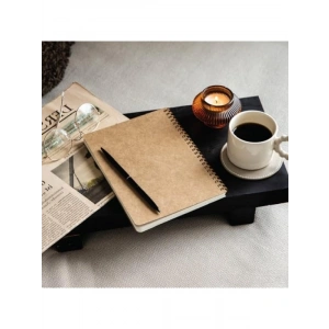 A5 Kraft Karton Kapaklı 70 Yaprak Kareli Not Defteri