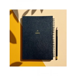 A5 Spiralli Defter, Hedef ve Egzersiz Planlayıcı, 132 Sayfa ve Suni Deri Kapak ile