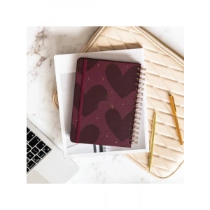 A5 Spiralli Süresiz Planlayıcı Ajanda - Kalp Temalı (15x21 cm)