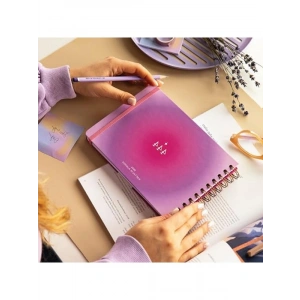 A5 Yatay Spiralli Haftalık Ajanda, 21x15 cm Boyut, Aura Renk