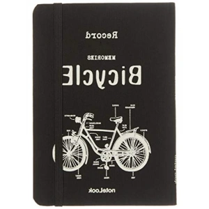 A6 Tekstil Kapak Çizgili Defter, Beyaz, 100 Yaprak