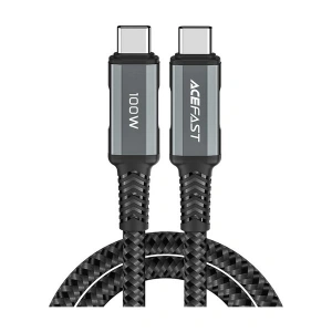 Acefast USB-C to USB-C 2 Metre Kablo 5A -100W Güç PPS 2.0 - Super Hızlı Şarj - Apple Uyumlu Type-C Şarj Data Kablosu - C4-03 (Acefast Türkiye Garantili)