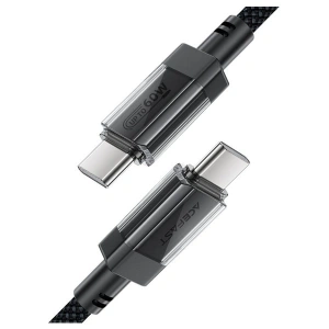 Acefast USB-C to USB-C PD60W Güç 1.2 Metre Kablo PPS 2.0 - Super Hızlı Şarj - Apple Uyumlu Type-C Şarj Data Kablosu - C12-03 (Acefast Türkiye Garantili)