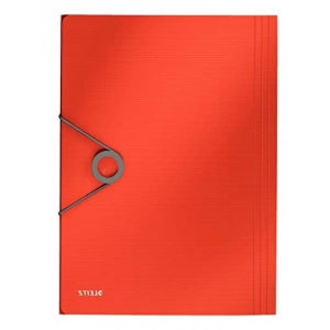 Açık Kırmızı 150 Sayfa Kapasiteli İnce Lastikli Dosya