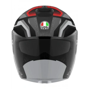 Açık Tip Motosiklet Kaskı - Mat Siyah-Gri, M Beden