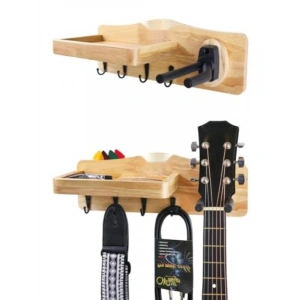 Ahşap Gitar Standı Duvar Askısı - Şık ve Kaliteli