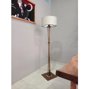 AHŞAP LAMBADER KÖŞE LAMBASI BOHEM CEVİZ KREM