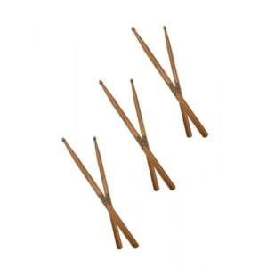 Ahşap Meşe Ağacı Bateri Baget - 7A (3 Çift)