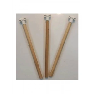 Ahşap Papağan Tüneği, 25 Cm Boyunda, 3 Adet Set