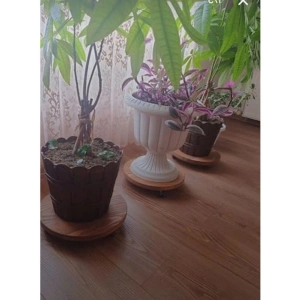 Ahşap Saksı Damacana Tüp Altlığı, Dekoratif Tasarım