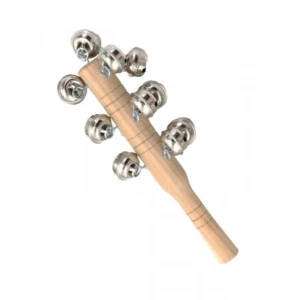 Ahşap Saplı El Zili ve Çıngırak - Eğlenceli ve Fonksiyonel