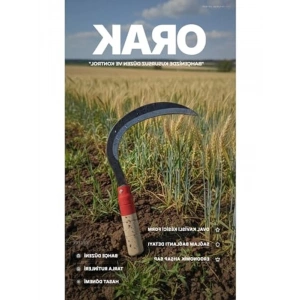 Ahşap Saplı Karbon Çelik Bahçe Orağı, 30 cm Kesim Alanı