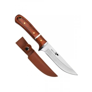 Ahşap Saplı Paslanmaz Çelik Av Bıçağı, Kamp İçin