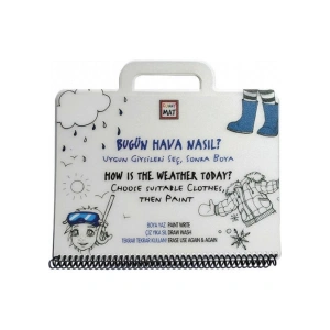 Akademi Çocuk Funny Mat Mini Set - Bugün Hava Nasıl? Uygun Giysileri Seç, Sonra Boya