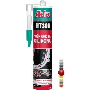 Akfix HT300 Rtv Yüksek Isı Silikonu 280ML Kırmızı