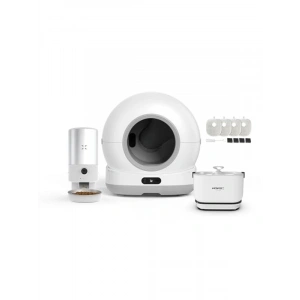 Akıllı Kedi Tuvaleti ve Mama Kabı Seti, 4 Parça Evcil Hayvan Ürünleri