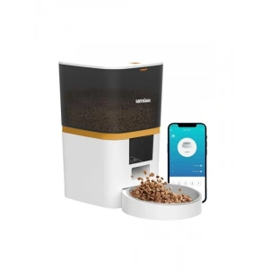 Akıllı Otomatik Kedi Kabı, Wifi Kontrol ve 6lt Kapasite ile Beyaz