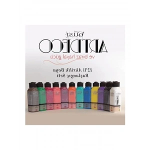 Akrilik Boya Başlangıç Seti, 140 ml, 12 Renkli Seçenek