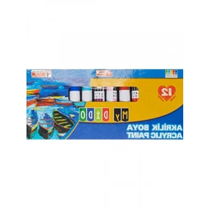Akrilik Boya Seti, 12x9 ml Tüp, Canlı Renkler