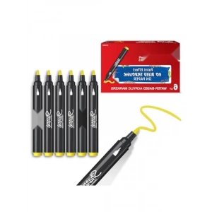 Akrilik Markör - Yuvarlak Uç, Sarı Renk