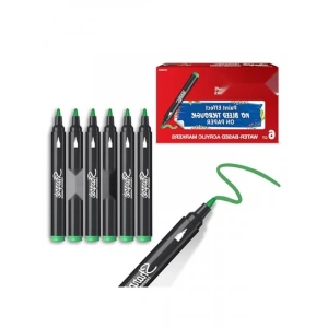 Akrilik Markör - Yuvarlak Uç, Zümrüt Yeşili