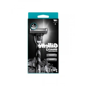 Aktif Karbonlu Tıraş Makinesi Seti + 2 Yedek Bıçak