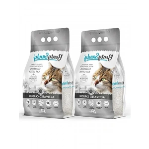 İnce Taneli Kedi Kumu, Aktif Karbonlu, 10 Litrelik İki Paket
