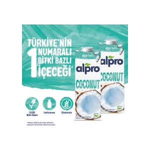 Alpro Hindistan Cevizi Sütü 2x1 L Vegan Laktozsuz Bitkisel Bazlı