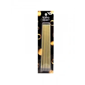 Altın Renkli Pasta Mumu, 20 cm