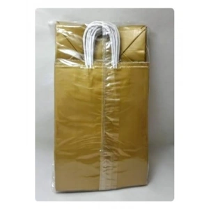 Altın Sarısı Kağıt Çanta (5 Adet, 15x8x20 cm)