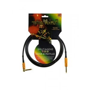 Altın Uçlu Bas Gitar Kablosu, 3m Uzunlukta