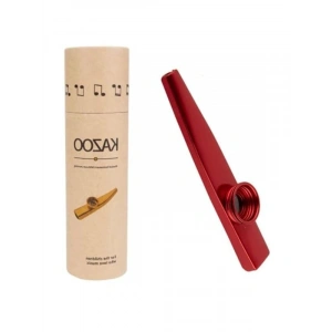 Alüminyum Alaşım Kazoo, Kırmızı Renk, Kutulu Tasarım