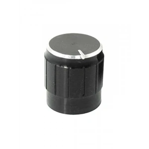 Alüminyum Pot Başlığı, 6mm Tırtıklı Mil ile Metal