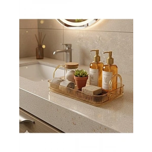 Amber Sarı Banyo Düzenleyici Organizer Raf