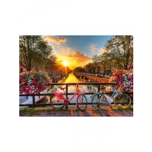 Amsterdam Bisiklet Temalı 1000 Parça Yapboz