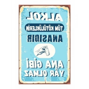 Ana Gibi Yar Olmaz Temalı Ahşap MDF Tablo