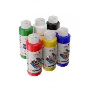 Ana Renkler Akrilik Boya Seti - 6lı, 6x120ml