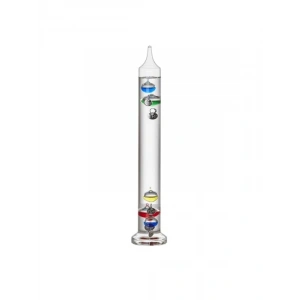 Analog Cam Termometre, 28 cm, Renkli Sıvı Gösterimi