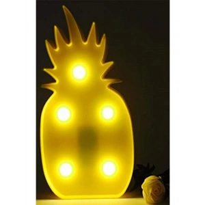 Ananas Şeklinde LED Gece Lambası - Eğlenceli ve Loş Aydınlatma